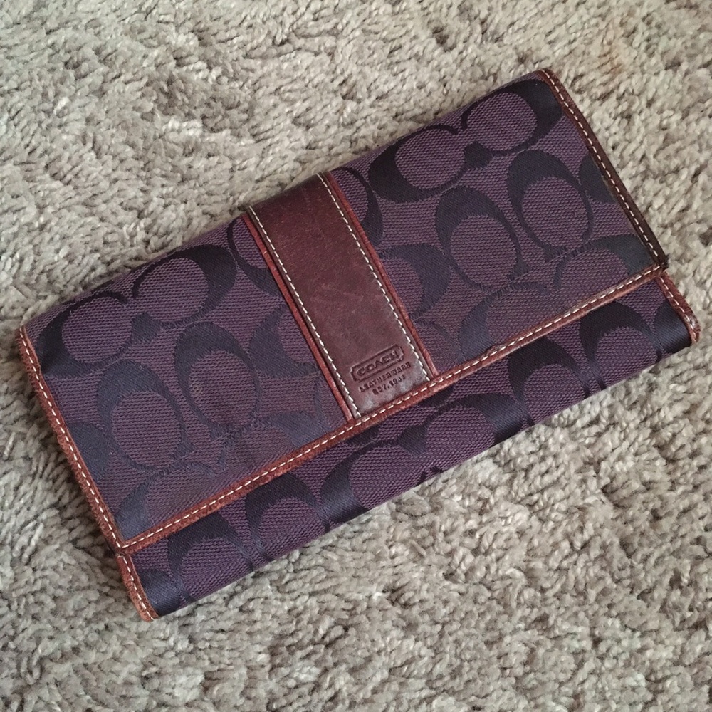 Coach wallet and checkbook